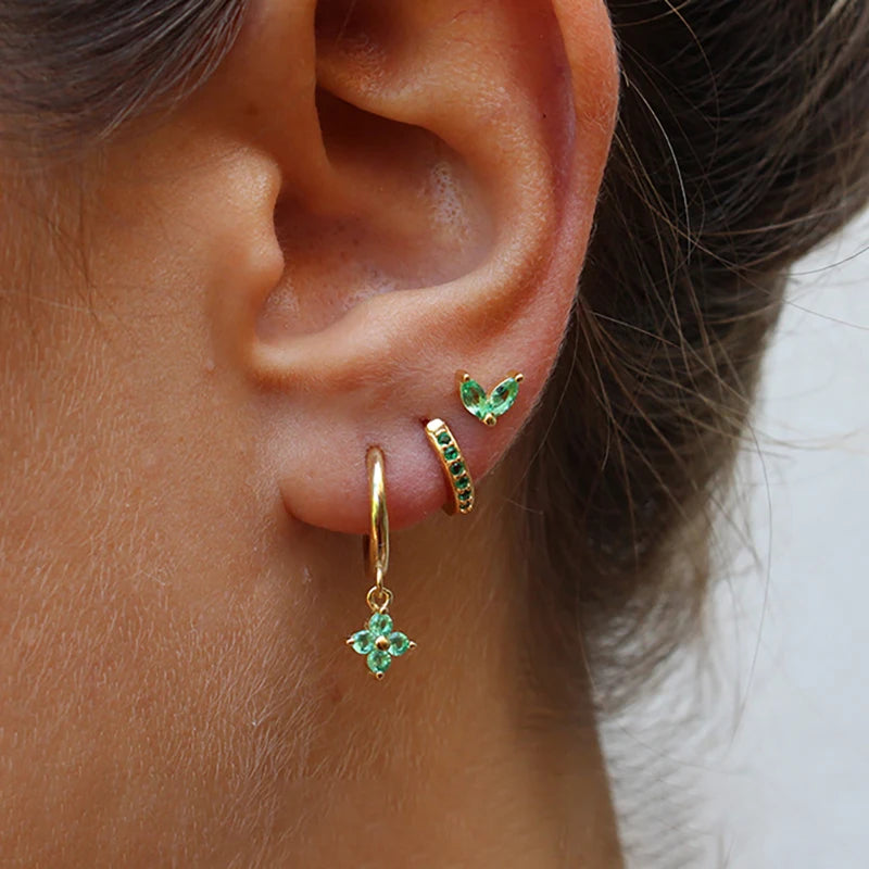 Trio de boucles d'oreilles